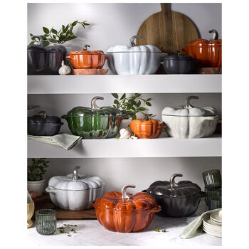 Ceramic Cocotte | Siyah | 12 cm | 500 ml | Balkabağı,,large 13