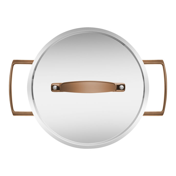 Bellasera, 5-pcs 18/10 Stainless Steel Pot set rose, large 2