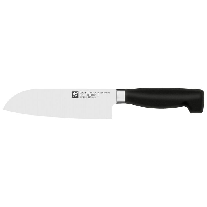 VIER STERNE, Santokumesser 16 cm, Glattschliff, large 1