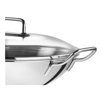 Wok Tava | 18/10 Paslanmaz &Ccedil;elik | Metalik Gri | 32 cm,,large 12