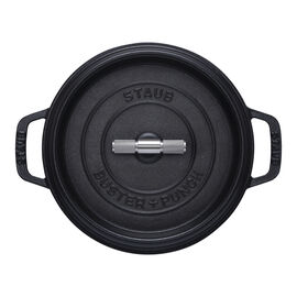 Cocotte Buster+Punch 24 cm, rund, Schwarz, Gusseisen
