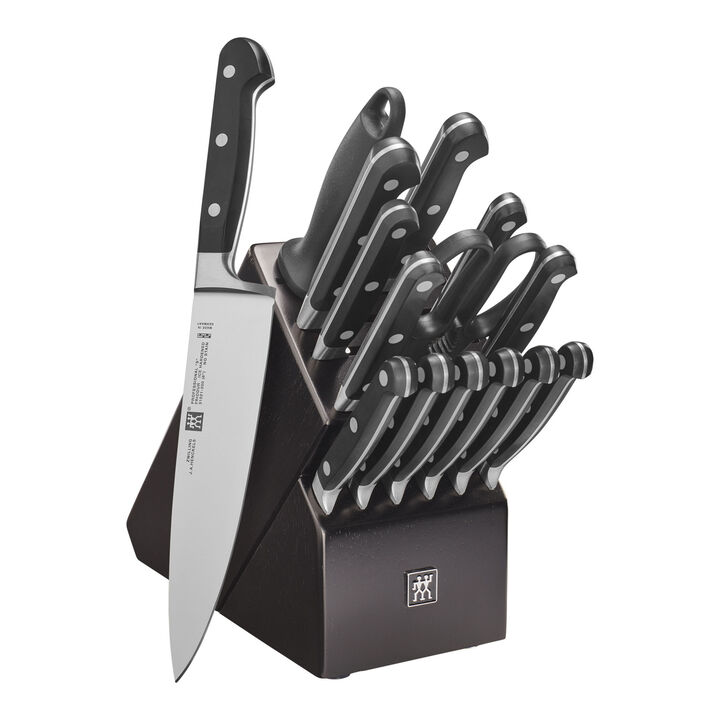 Professional S, 16-pc, Knife block set, black matte, large 1