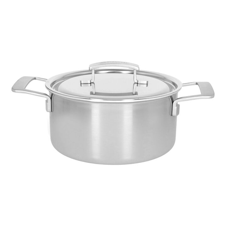 Industry 5, 22 cm 18/10 Stainless Steel Stew pot with lid silver, large 1