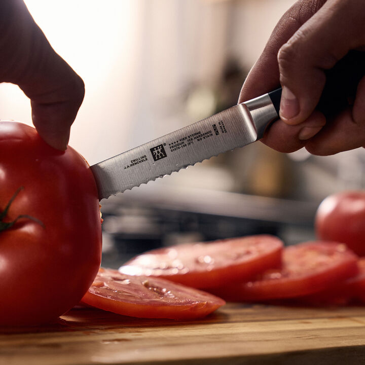 VIER STERNE, Tomatkniv 13 cm, Bølgskær, large 2