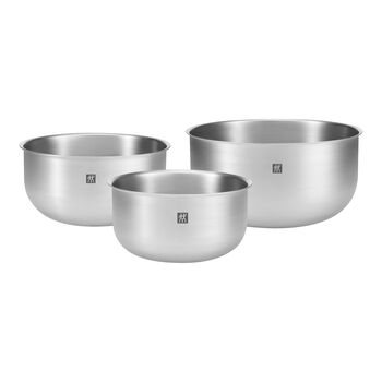 Kase Seti | 18/10 Paslanmaz &Ccedil;elik | 3-par&ccedil;a | Metalik Gri,,large 1