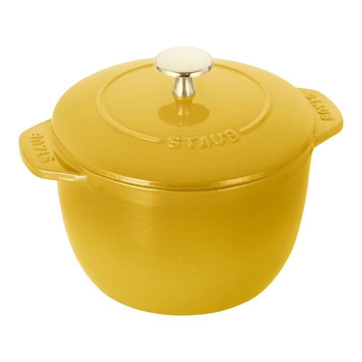La Cocotte, 1.75 l cast iron round Rice cocotte, citron, large 1