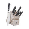 Pro, 7-pc, Knife block set, rustic white, small 1