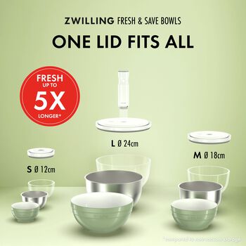 Vacuum bowl set S/M/L / 6-par&ccedil;a, Cam, şeffaf-beyaz,,large 7