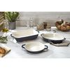 Stoneware, 3-pc, Mixed Baking Dish Set, dark blue, small 2