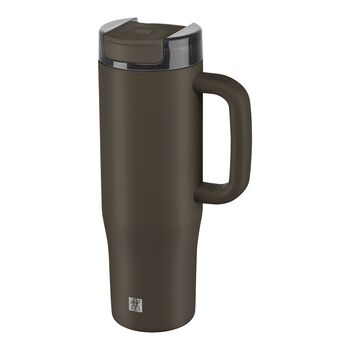 Thermo Straw Tumbler, 900 ml, paslanmaz &ccedil;elik, &Ccedil;ikolata,,large 1