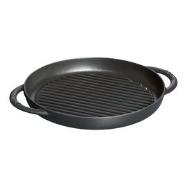 Pure Grill 26 cm, rund, Schwarz, Gusseisen
