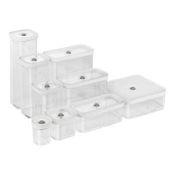 CUBE Saklama Kabı L / 21 cm, şeffaf-beyaz,,large 5