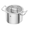 Pro, 5-pcs, Set de casseroles, Argent, small 10