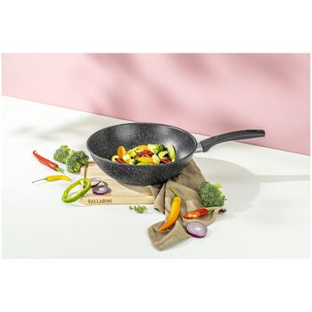 Wok Tava | Al&uuml;minyum | Siyah | 28 cm,,large 2