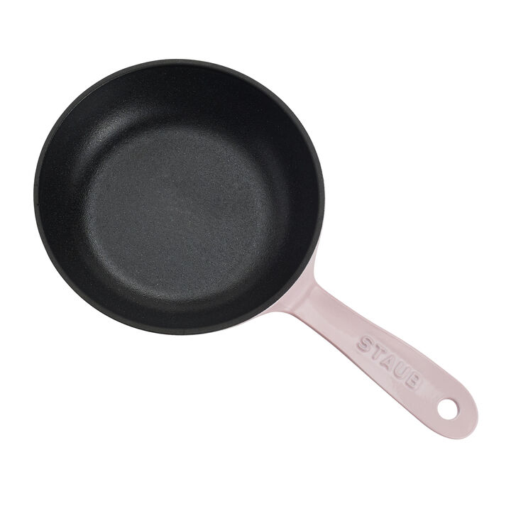 Cast Iron, 6.5-inch, Petite Frying Pan, Pink Peony, large 3