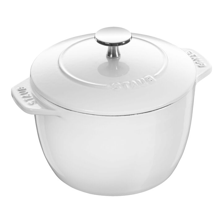Cast Iron, 1.5 qt, Petite French Oven, pure-white, large 1