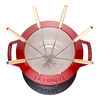 Specialities, 20 cm Cast iron Fondue Set cherry, small 5