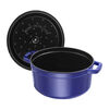 Cast Iron, 7 qt, Round, Dutch Oven, Dark Blue - Factory Second, small 2