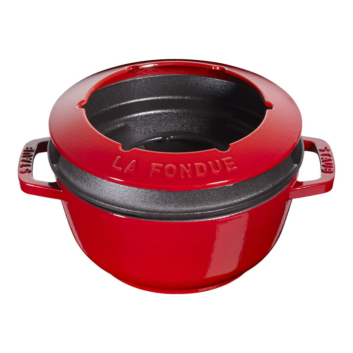 Specialities, 18 cm Cast iron Fondue Set cherry, large 3