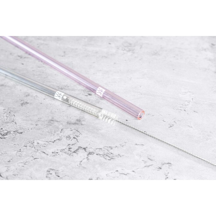 Sorrento Glassware, Glass Straw - Clear - Straight Set, large 2