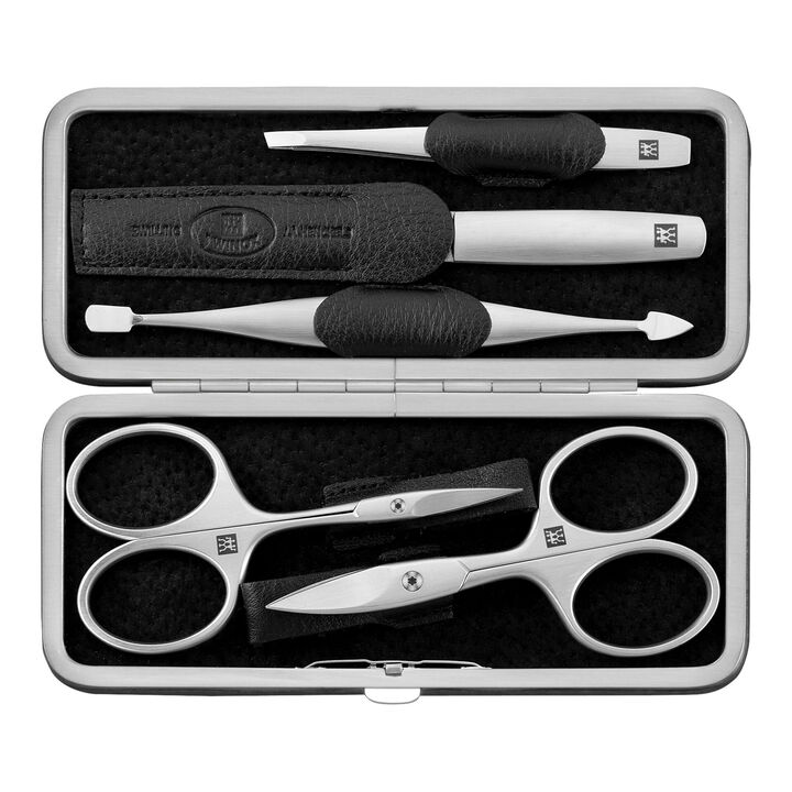 PREMIUM, Estojo de manicure 5-peças, Preto, large 1