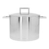 Derin Tencere &ccedil;ift &ccedil;ıdarlı kapak | 18/10 Paslanmaz &Ccedil;elik | 24 cm,,large