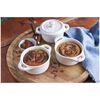Stoneware, 3-pc, Mini Round Dutch Oven Set, white, small 3