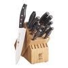Signature, 11-pc, Knife block set, natural, small 1