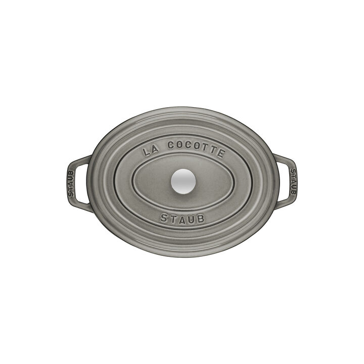 La Cocotte, Cocotte 37 cm, oval, Graphit-Grau, Gusseisen, large 2