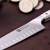 Pro le blanc, 7-inch, Hollow Edge Slim Santoku Knife, small 5