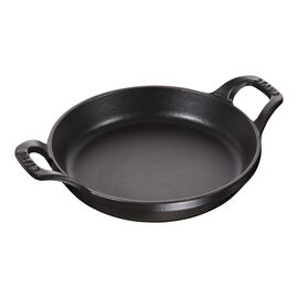Ovenschaal 16 cm, Rond, Zwart