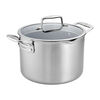 Clad CFX, 8 qt, Ceramic Coating, Non-stick, Stainless Steel Stock Pot, small 1