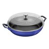Cast Iron, 3.5 qt, Braiser With Glass Lid, Blueberry, small 1