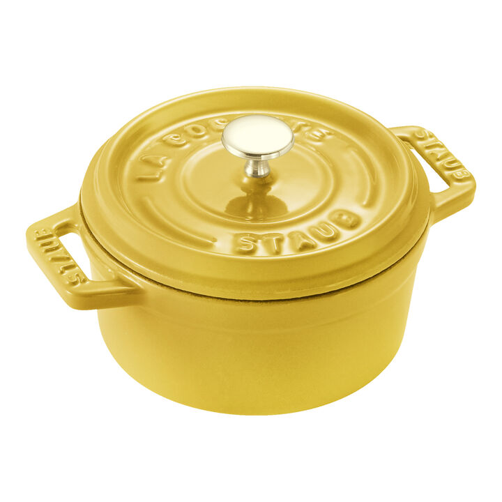 Cast Iron, 0.25 qt, Mini Round Dutch Oven, citron, large 1