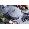 Cast Iron, 3.75 qt, Essential French Oven Lilly Lid, graphite grey, small 3