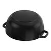 La Cocotte, 5 qt, Essential French Oven with Horse Lid, black matte, small 9