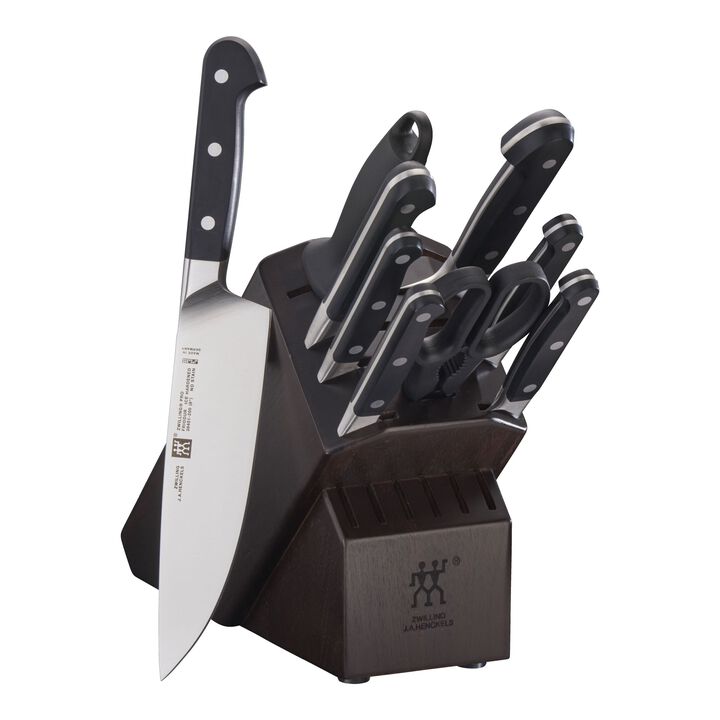 Pro, 10-pc, Knife block set, walnut, large 1