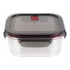 Gusto, 1.1 l borosilicate glass Square Storage Jar, small 1