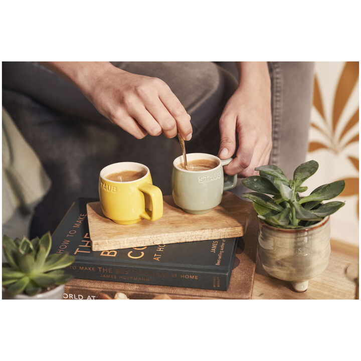 Ceramique, 100 ml ceramic Mug eucalyptus, large 2