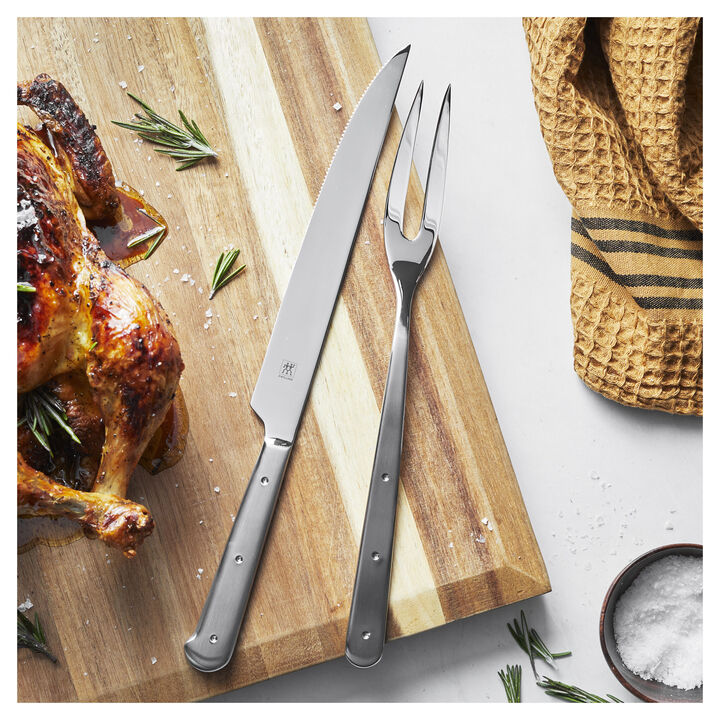 Porterhouse, Carving Fork and Knife Set, 2-pc, large 2