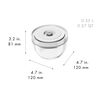 Fresh & Save BOWLS, Set di ciotole sottovuoto S/M/L / 6-pz., vetro, transparente-bianco, small 14