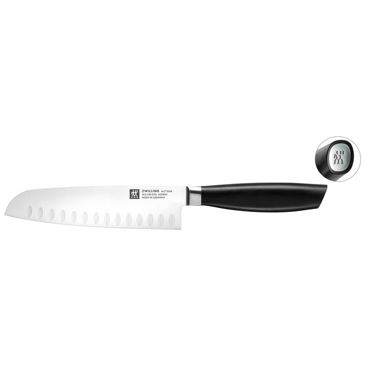 All * Star, Santokumesser 18 cm, Silber, large 1