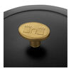 Bellamonte, Cocotte 20 cm, Rond(e), Noir mat, Fonte, small 4