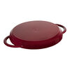 Grill Pans, 26 cm / 10 inch cast iron round Grill pan, Bordeaux, small 2