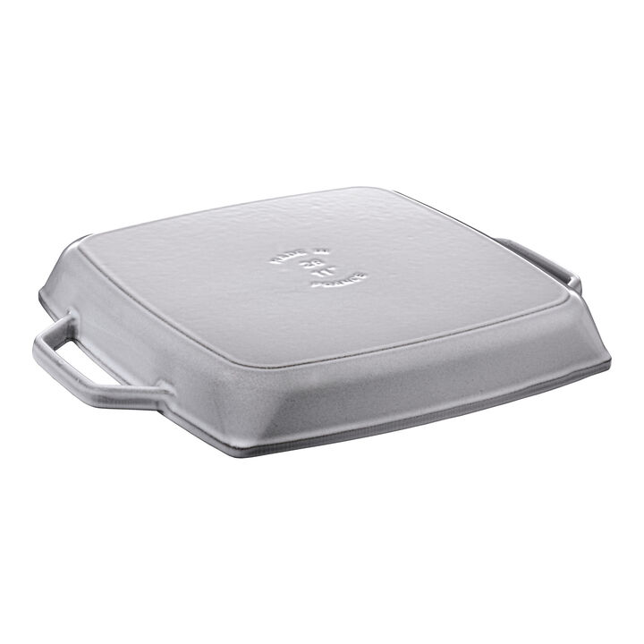 Grill Pans, Grillpfanne 28 cm, quadratisch, Graphit-Grau, Gusseisen, large 2