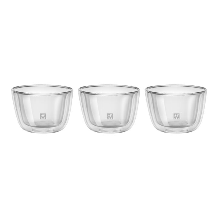 Sorrento, Tapas Set 3-tlg, Transparent, Borosilikatglas, large 1