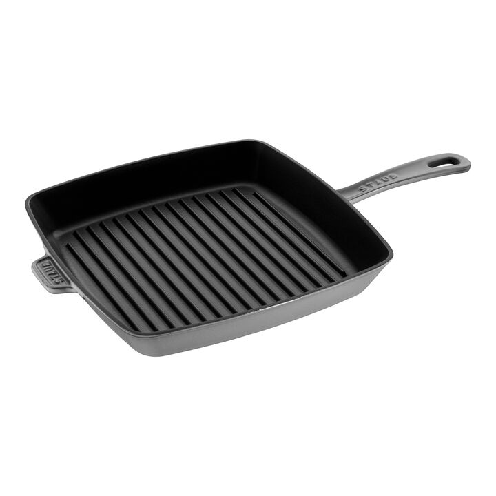 Grill Pans, American Grill 30 cm, Gusseisen, Graphit-Grau, large 1