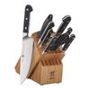 Pro, 10-pc, Knife block set, bamboo, small 1
