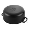 Bellamonte, Cocotte rotonda - 24 cm, nero, small 8