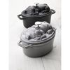 Cast Iron, 1 qt, Oval, Pig Dutch Oven, Graphite Grey, small 2